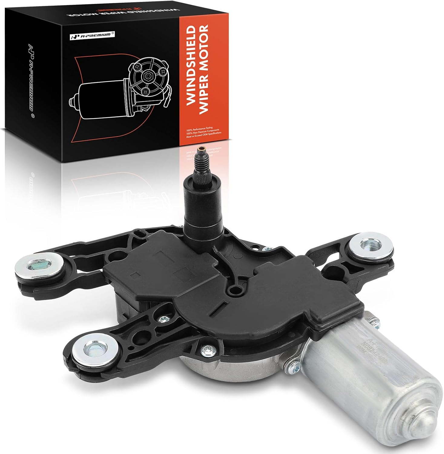 A-Premium Rear Windshield Wiper Motor Compatible with Audi Q3 2019 2020 2021 2022 2023 2024, Sport Utility, 4-Pin