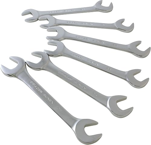 SUNEX TOOLS 9926 Jumbo Metric Angle Head Wrench Set, 20mm - 25mm, CR-MO, 6-Piece