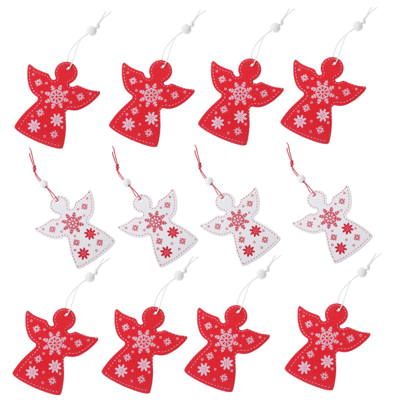 TEHAUX 100 Uds Adorno De Ángel Colgante De Navidad Accesorios De Madera Para Fiesta De Navidad Colgante De Ángel De Navidad Colgantes De Ángel De Navidad