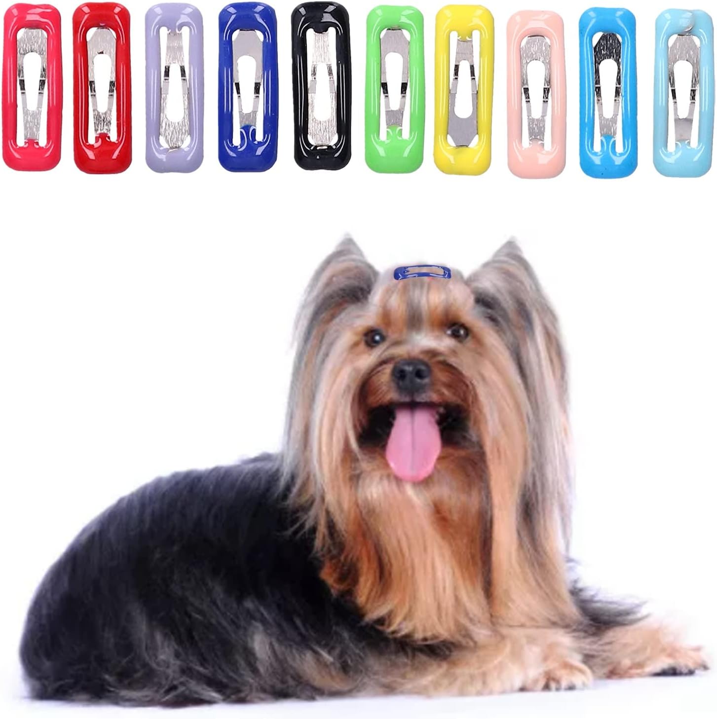 AYNEFY Small Pet Hair Clips,50Pcs Small Pet Hair Barrettes