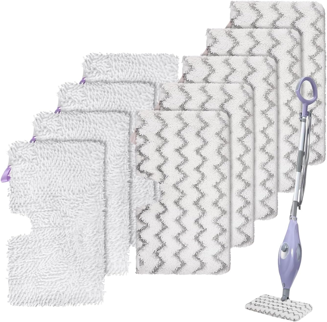 S3501 For Shark Steam Pocket Mop Pads: Washable Steam Mop Replacement Pads For Shark Steamer S3601D S3601 S3801CO S3901 S3550 SE450 (9Pack)