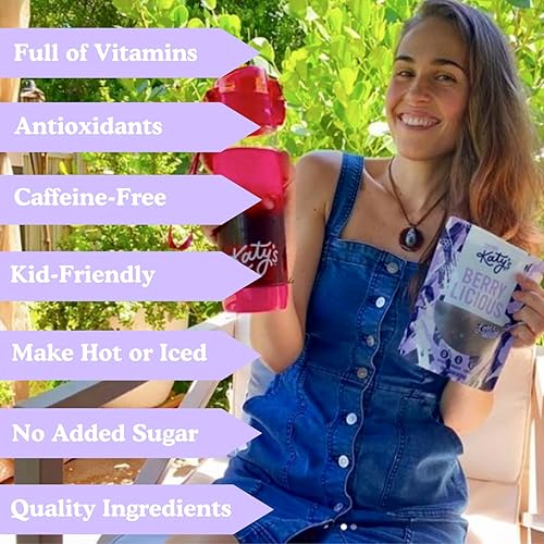 Miniatura 5 de Té de hojas sueltas - Té suelto de Katy's - Té de hierbas - Té de bayas - Té de frutas - Té de hibisco (suministro para 30 días60 cucharaditas)