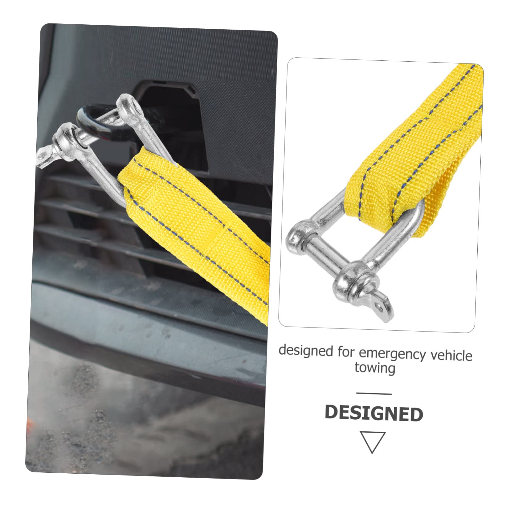 Cuerda de Remolque, Cuerda de Remolque para Automóvil Correa de Tracción para Automóvil Cuerda de Tracción para Remolque Cuerda de Cabrestante para Automóvil Correa de Remolque de Nailon Corr