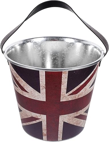 Miniatura 10 de UPKOCH Cubetas patrióticas de la bandera americana, cubo vintage, cubo de cenizas, cubo de vino, cubo de cerveza, cubo de hielo, cubo de