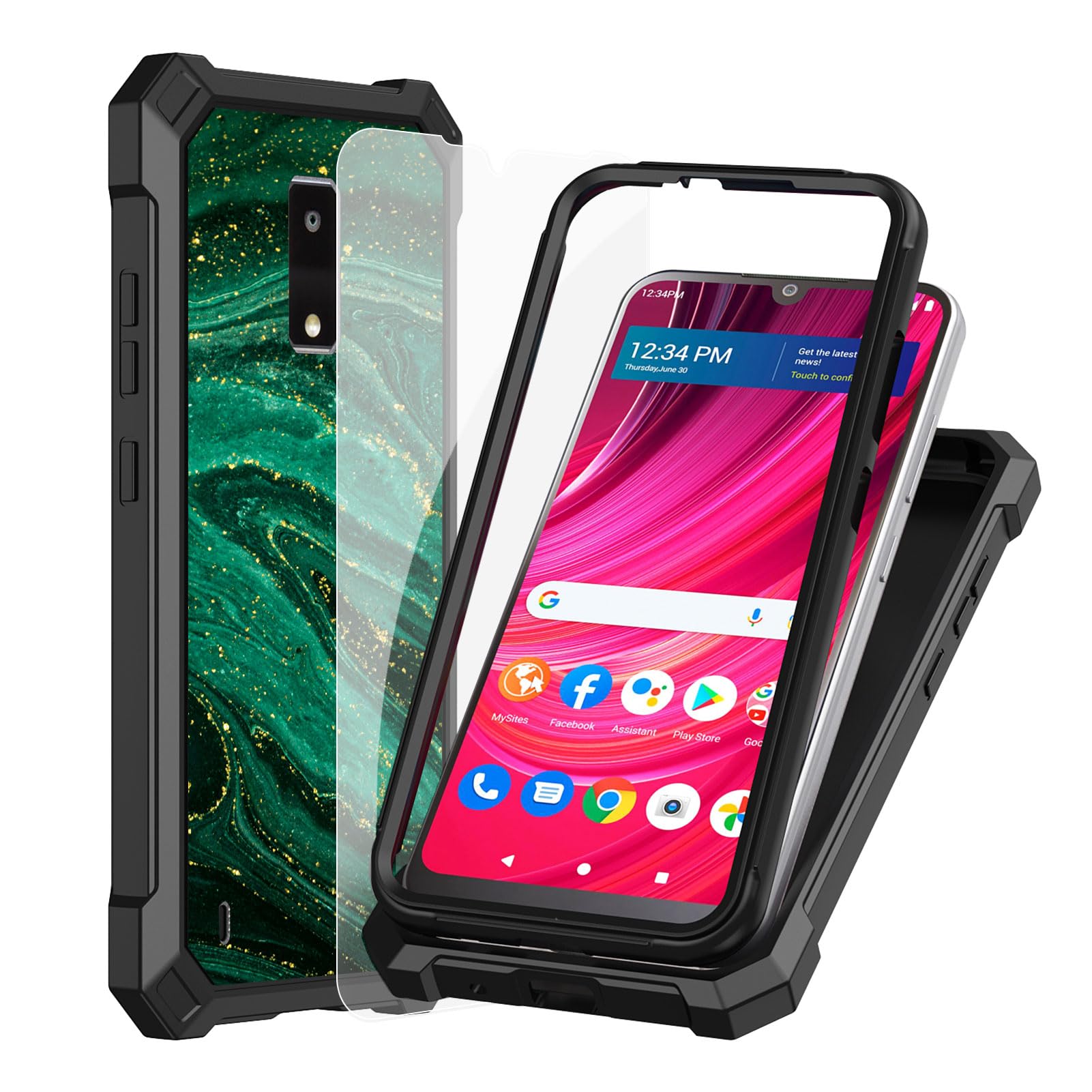 Amazon.com: Ailiber for Tracfone BLU View 4 B135DL Phone Case with Screen Protector, Dual Layer Structure Protection, Shockproof Corners TPU Bumper, Slim Silicone Rugged Cover for BLu View4-Black Green : Cell Phones Amazon.com: Ailiber for Tracfone BLU View 4 B135DL Phone Case with Screen Protector, Dual Layer Structure Protection, Shockproof Corners TPU Bumper, Slim Silicone Rugged Cover for BLu View4-Black Green : Cell Phones