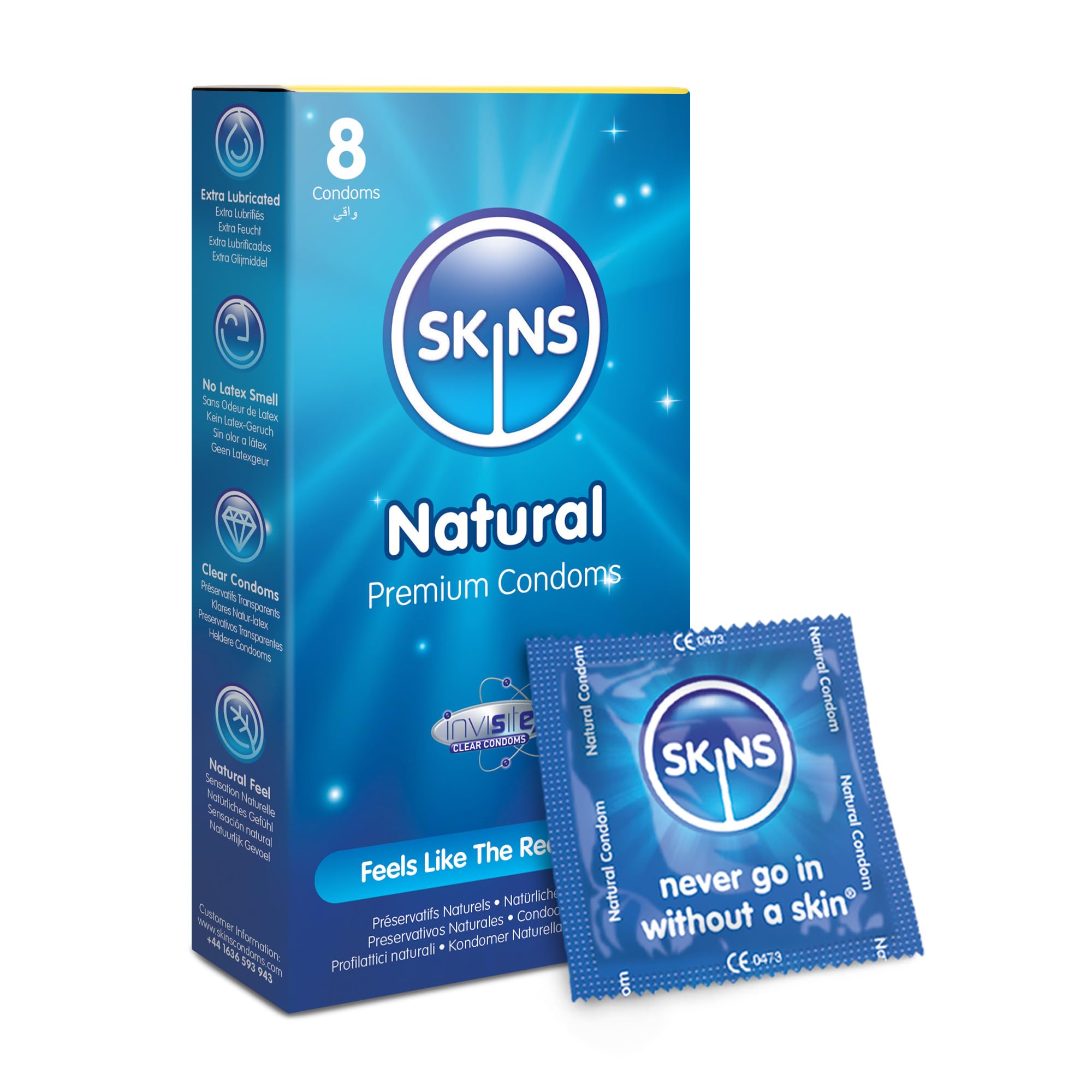 Skins Natural Premium Condoms (8 Pack)
