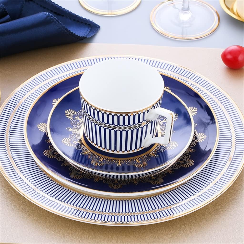 Ceramic Cutlery Set Dinner Plate Restaurant Disc Dish Placemat Complete