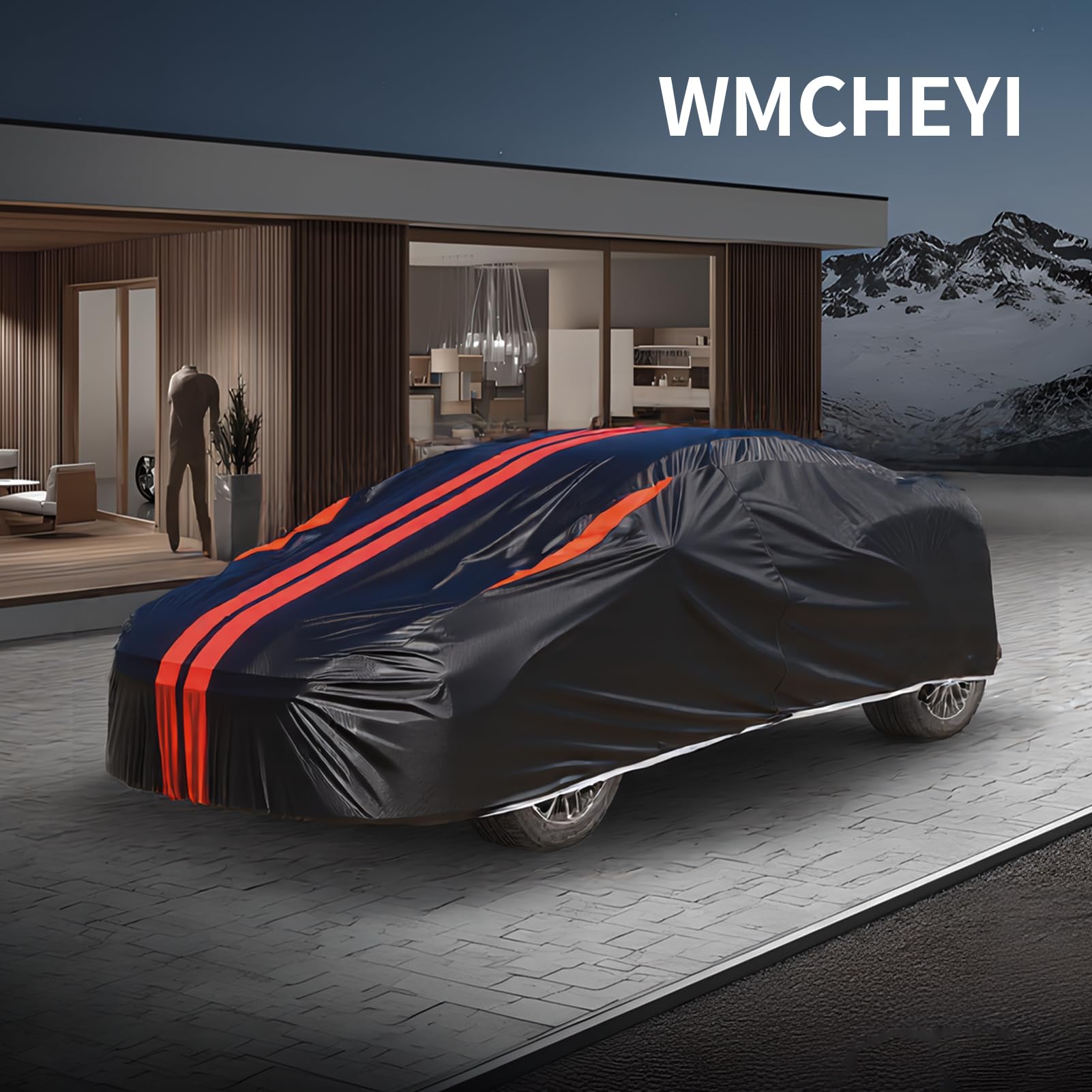WMCHEYI Car Covers for Automobiles 6 Layers Car Cover Waterproof All Weather Outdoor Car Cover Sun UV Rain — view 6