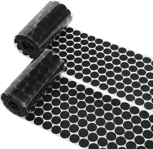 Puntos Autoadhesivos, Adhesivo Fuerte 450 Piezas (225 Pares) 0.59 Pulgadas de Diámetro Nailon con Respaldo Adhesivo, Puntos con Cintas de Pegamento