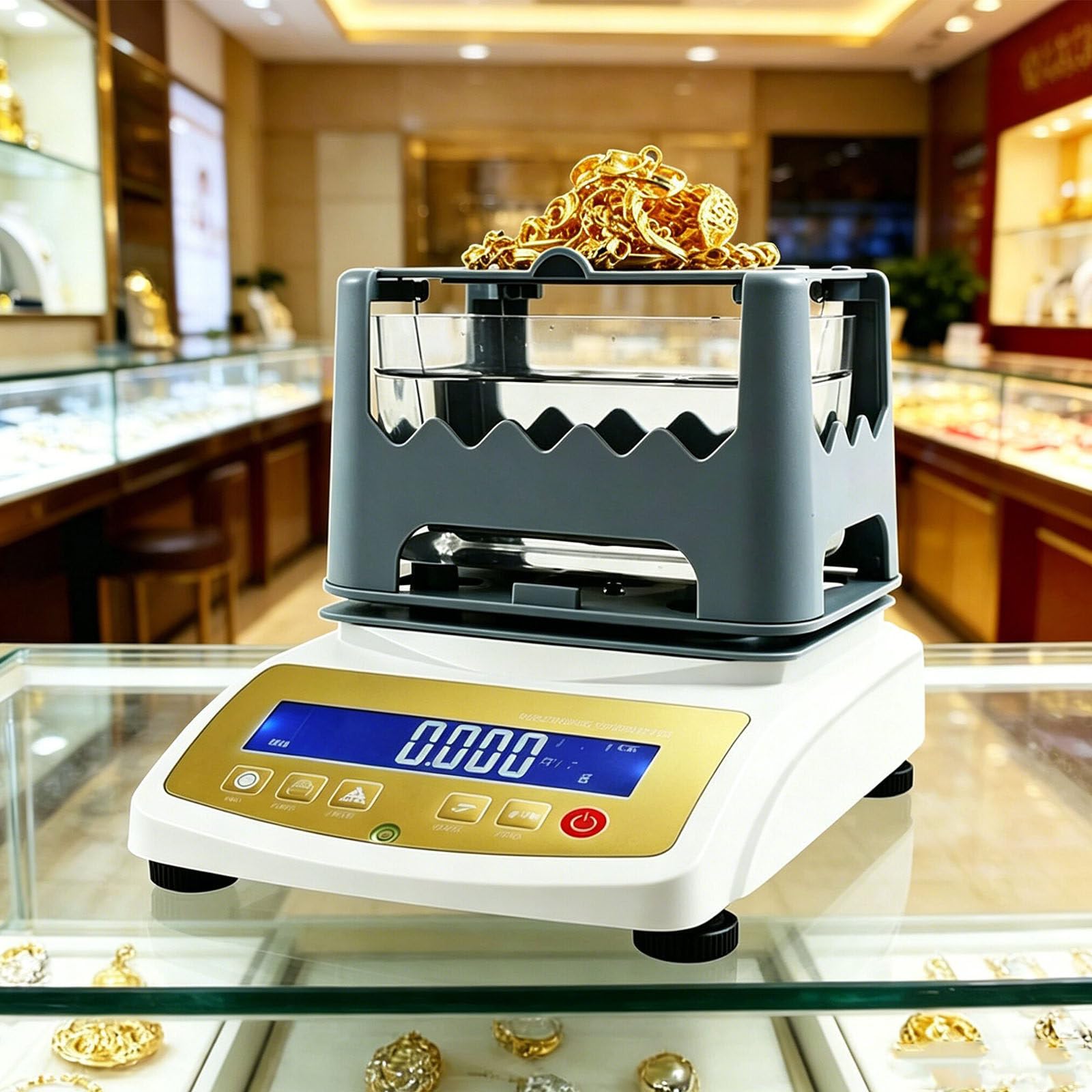 HaiZethonic Precious Metal Authenticity Tester, Gold Purity Testing Machine, Gold Purity Analyser, Gold Silver Testing Machine,For Jewelers & Pawnshops,Noprinter 600g