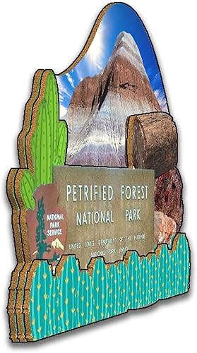 Miniatura 2 de Petrified Forest National Park Arizona USA - Imanes para refrigerador, productos de madera 3D, resistentes a la fricción, recuerdos de viaje