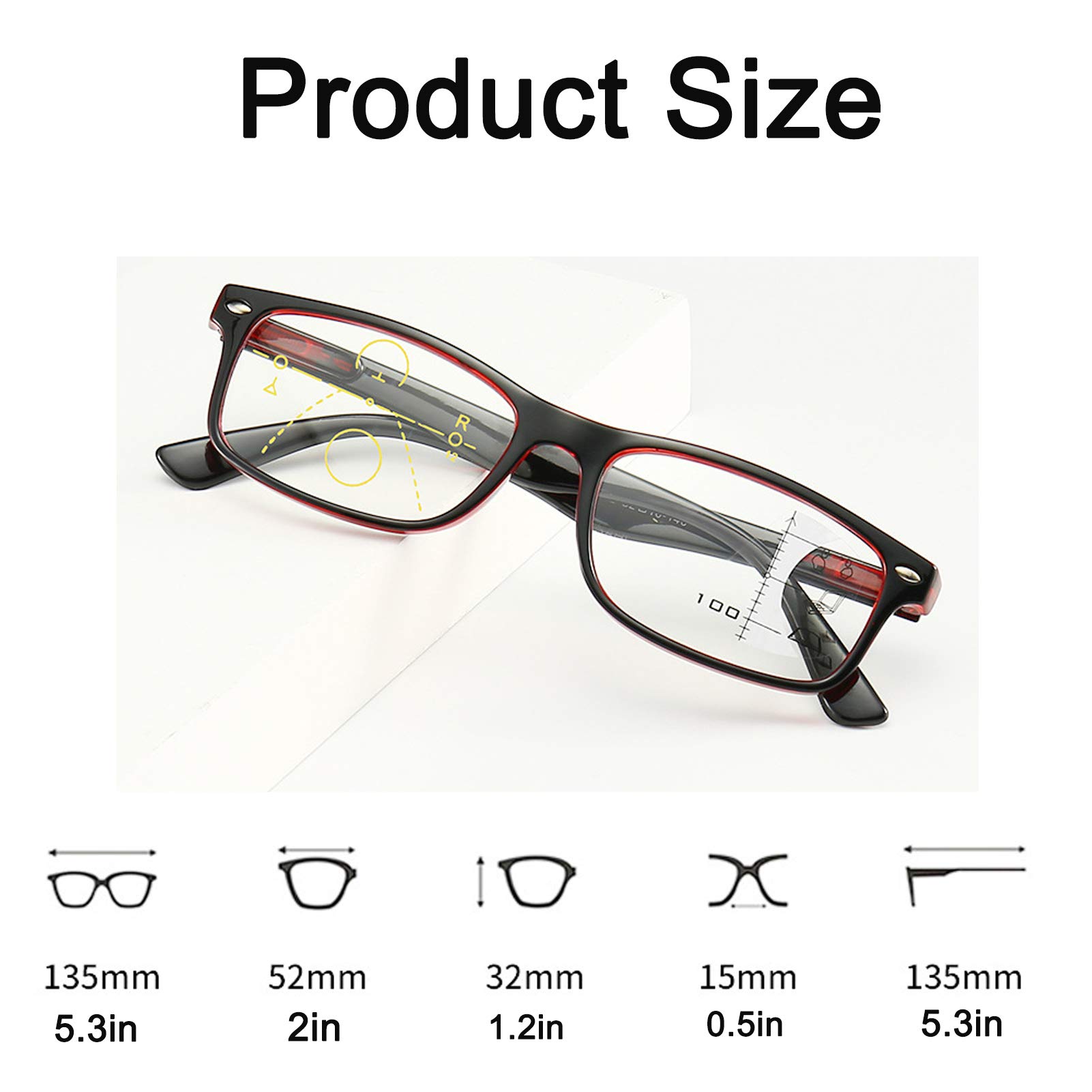 Gafas Para Computadora,Gafas De Lectura Inteligentes Progresivas Con Enfoque Múltiple,Gafas Para Juegos Con Luz Azul,Gafas Ópticas Antideslumbrantes,Gafas Inteligentes De Alta Definición Para