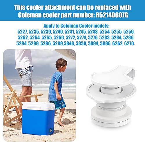 Miniatura 2 de Reemplazo de la asamblea del tapón de drenaje estándar del refrigerador para las piezas de los refrigeradores Coleman 1" longitud del eje, número de