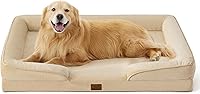 Vista 28 de Bedsure - Cama ortopédica mediana para perros, sofá cama impermeable para perros medianos, espuma de soporte con funda extraíble y lavable, forro