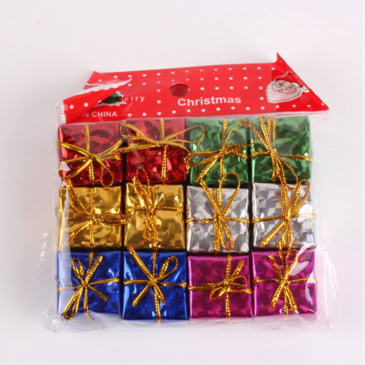 Amazon.co.jp: クリスマスツリー装飾 24ピース シャイニーミニボックス