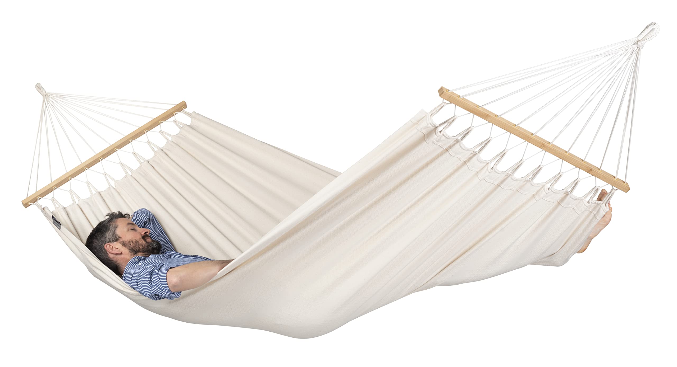 La Siesta® Florencia Latte – Organic Cotton Single Spreader Bar Hängematte