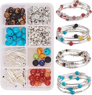 16 Clever Wire And Bead Crafts That Look Like Boutique Finds (But Cost Almost Nothing!) 153 SUNNYCLUE 1 Box 4 Strands Memory Wire Bracelet Making Kit Include 1 Stra...