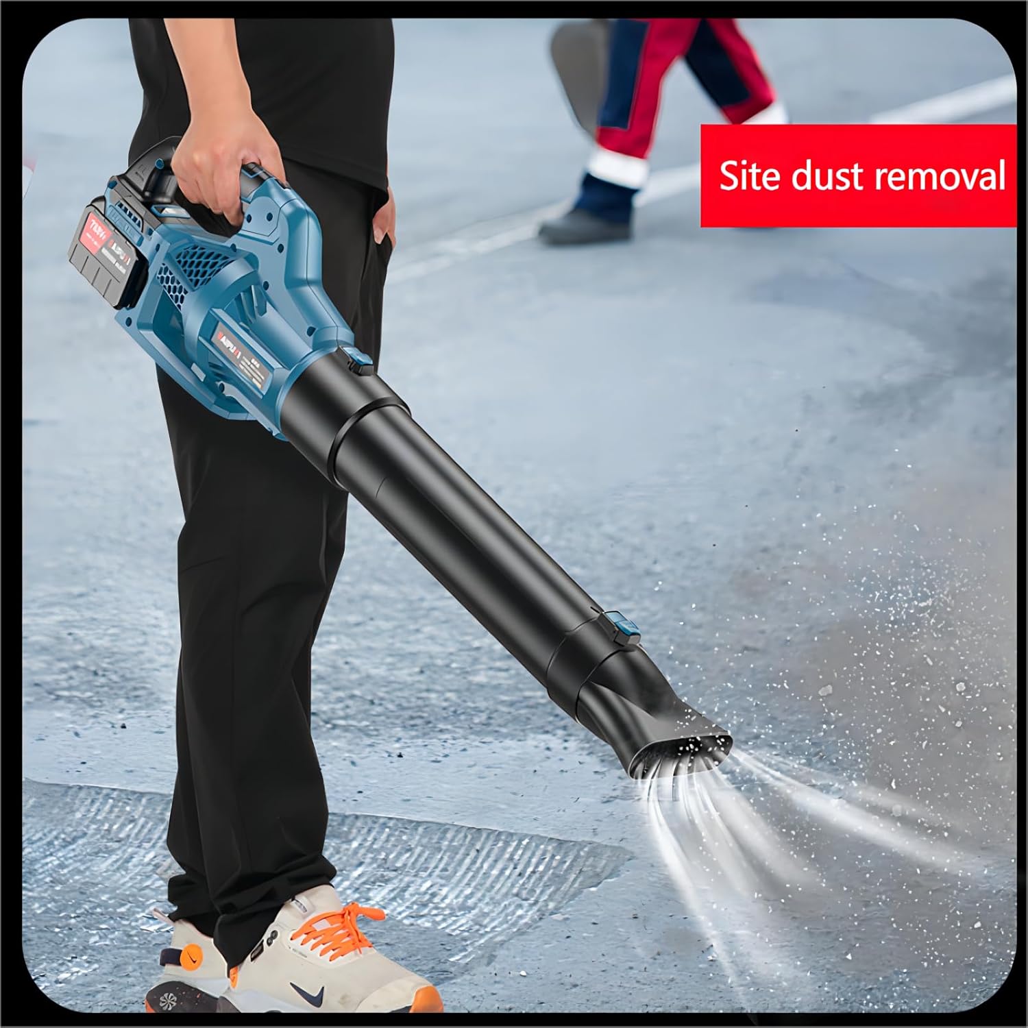 Leaf Blower Cordless with 2 Batteries and Charger, High Power 470CFM Electric Leaf Blower, Lightweight Handheld Cordless Blower for Lawn Care Yard Patio Garden Leaves Dust