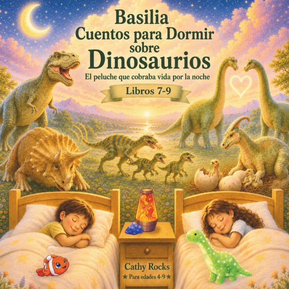 Basilia – Cuentos para Dormir sobre Dinosaurios: Trilogía 3 - Libros 7-9