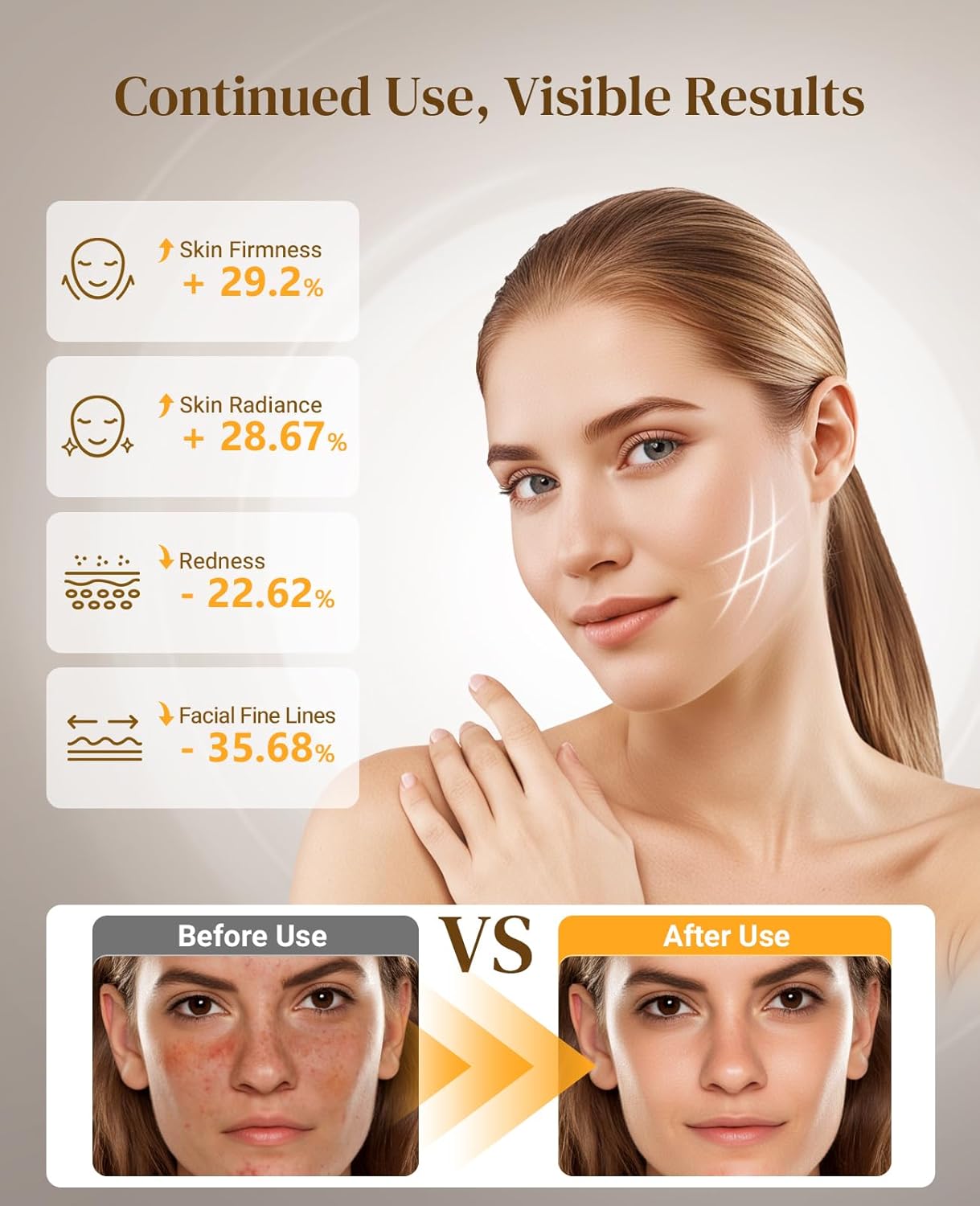 Red Light Therapy for Face, Wireless Red Light Therapy Mask, 4 Modes LED Face Mask with Near-infrared 850nm & Timing Function for Home Skincare, Black - Image 2