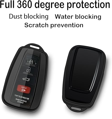 Miniatura 3 de Funda compatible con llavero Toyota, funda con llavero, TPU suave protección de 360 grados para llave inteligente Camry RAV4 Highlander Avalon C-HR