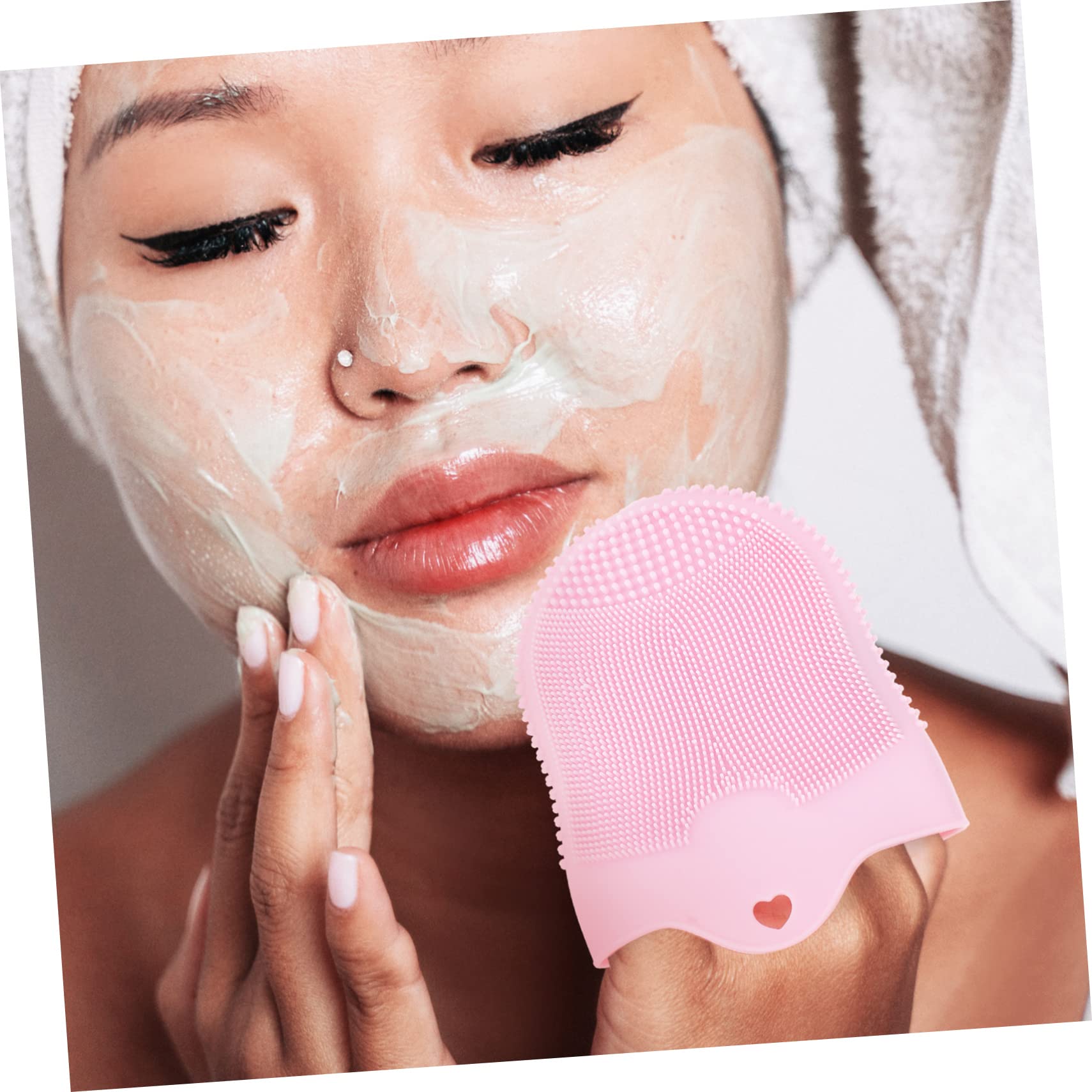 Baluue 5stücke Silicone Gesichtsreinigungsbürste Sanfter Peeling Face Scrubber Lebensmittelechtem Für Effektive Porenreinigung Und Massage Für Tägliche Hautpflege Und Make-up
