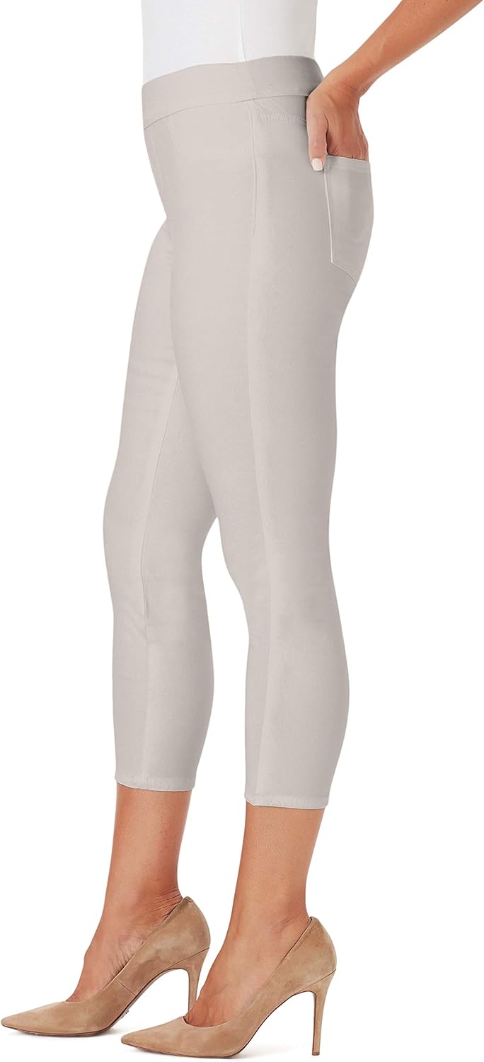 NINE WEST Women's Heidi Sleek Pull on Crop Legging at  Women’s Clothing store