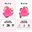 RAREIUS 8pcs Triangular Powder Puff Face Soft Velvet Makeup Puff for Loose Powder Body Powder Makeup Sponge for Contouring Wet Dry Foundation Blender Sponge Beauty Makeup Tool.(Rose Red)