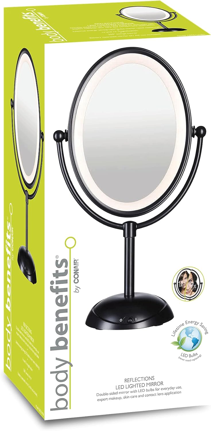 Conair Reflections LED Lighted Mirror, 1 count (CBE51LMBA)