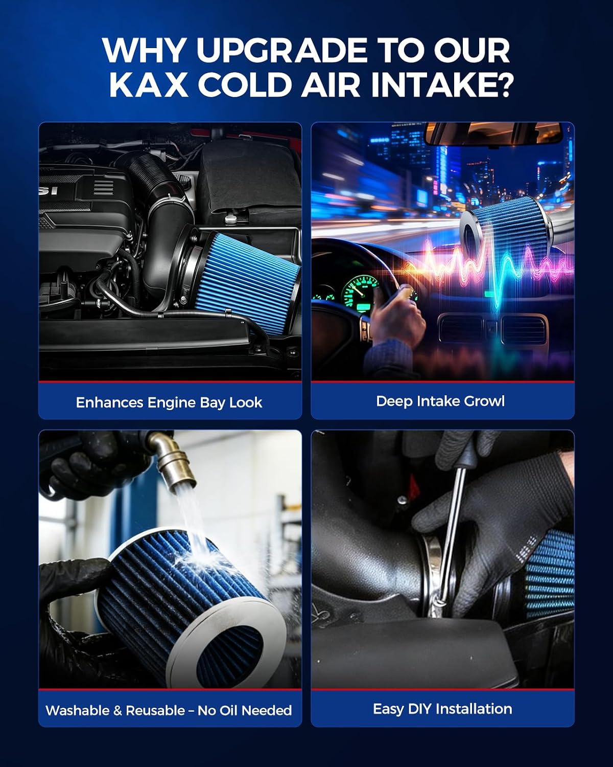 KAX 4" Cold Air Intake Kit for 2009-2010 Ford F-150 5.4L