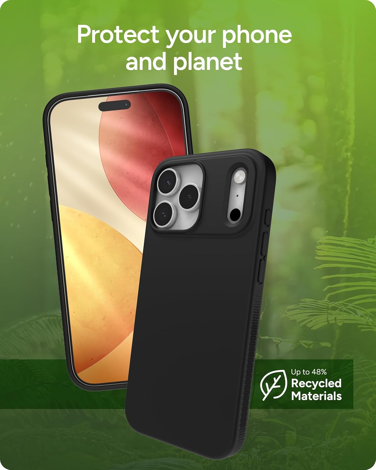 ZAGG Manhattan Snap Phone Case for iPhone 17 Pro Max - Black, Drop Protection (13ft/4m), Soft-Touch Silicone, Slim & Lightweight, Smooth Surface & No-Slip Grip, MagSafe Compatible