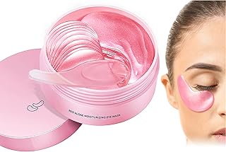 Under Eye Patches for Puffy Eyes & Dark Circles Treatments- 30 Pairs - Moisturizing Eye Mask for Reducing Fine Line,Hydrating Under Eye Pads,Improve Smooth Wrinkles and Under Eye Bags(Pink)