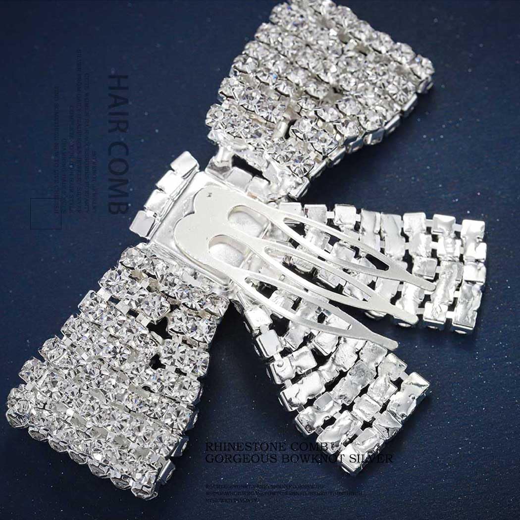 Amazon.com : Fdesigner Crystal Bowknot Hair Clips, Comb & Barrette