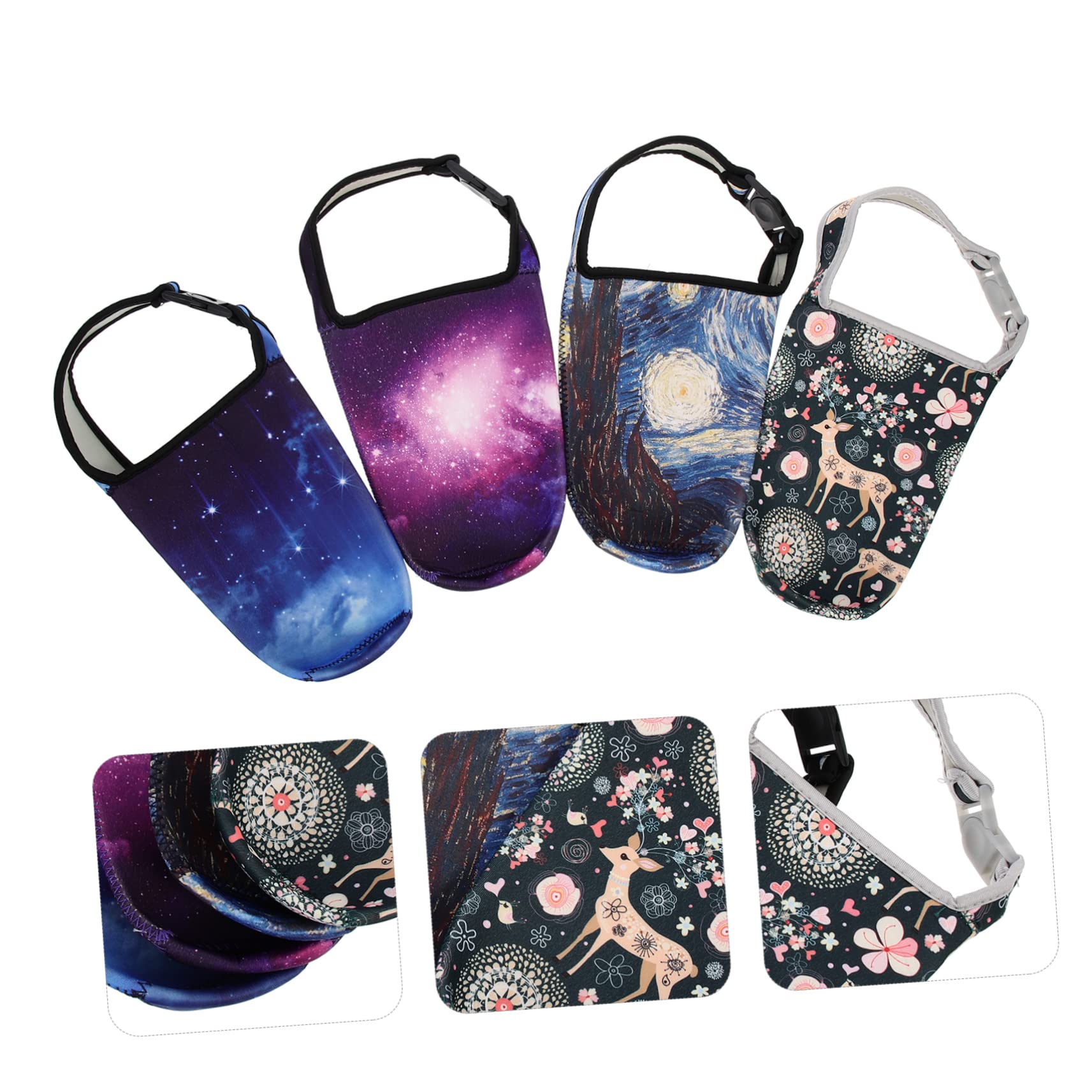 BESPORTBLE Borsa in Neoprene Tazze da caffè Coperchio della Tazza di caffè Borse Termiche Sacchetti Termici Borraccia Pieghevole Manicotti Isolanti per Bottiglie Maniche Coibentate