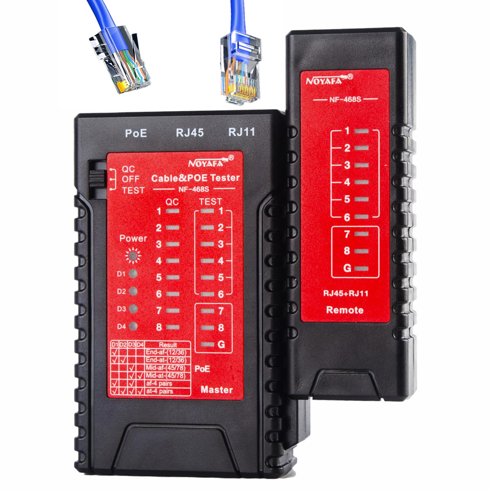 Network Cable Tester - RJ45, RJ11, RJ12 Tester -1