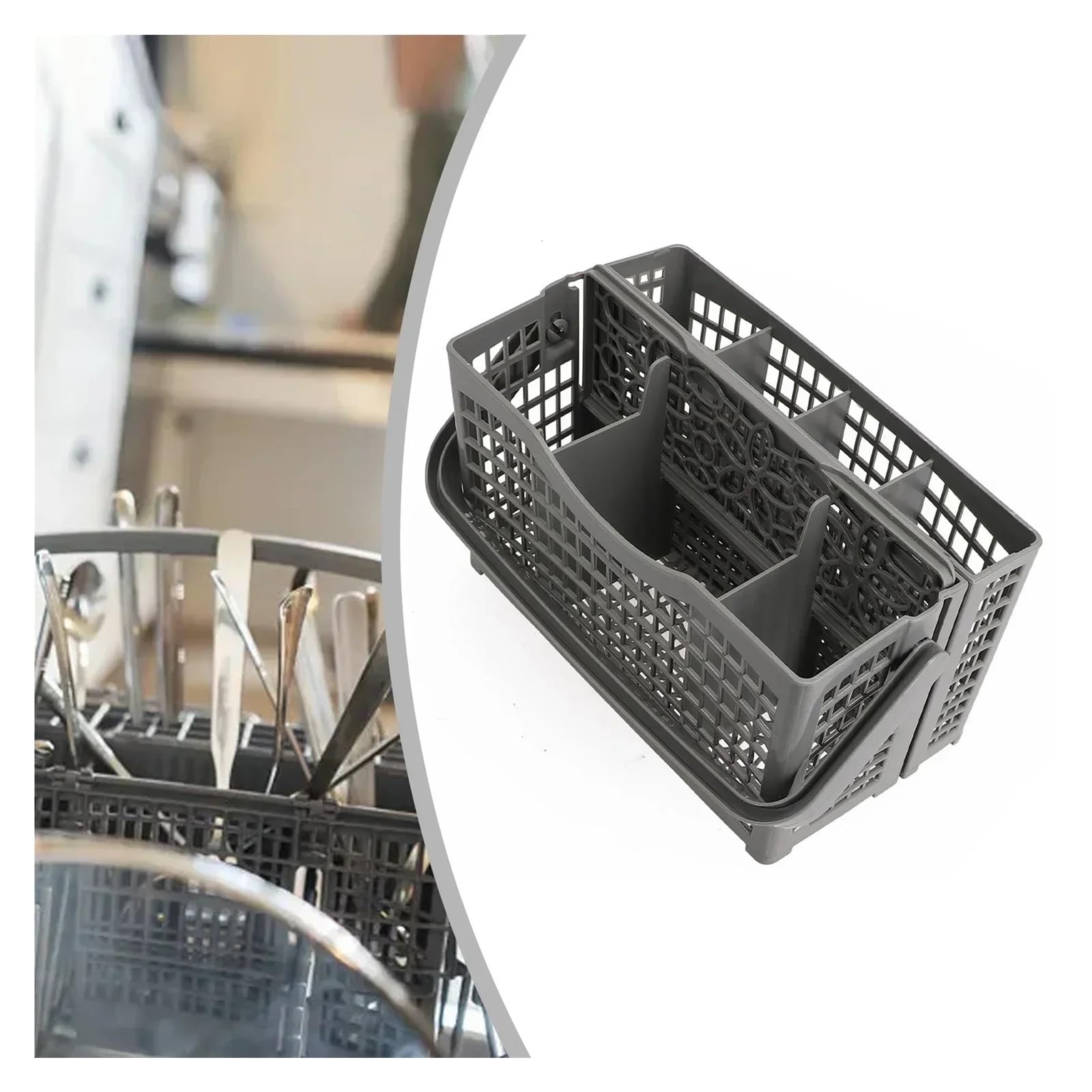 Cestello universale for posate for lavastoviglie 2 in 1, adatto a molti modelli di, organizer for, forchette e cucchiai