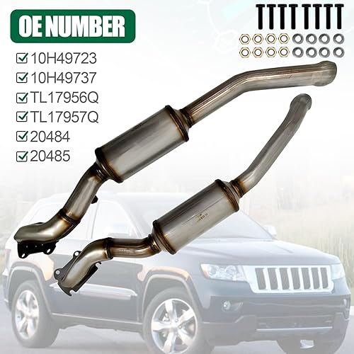 Miniatura 3 de Juego de convertidores catalíticos 679-554, 679-555 compatible con Jeep Grand Cherokee y Dodge Durango 3.6L V6-Direct-Fit 2011-2012 | Cumple con la