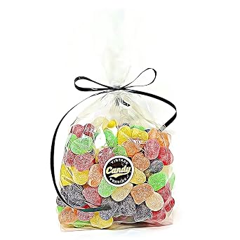 Vintage Candy Vending Assorted Spice Drops Gumdrops Candy, Bulk Gift Bag One pound