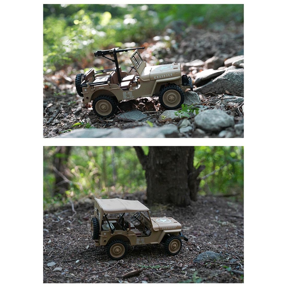 【美品】JEEP HG4-58 G.P.W 1/14スケール RC　A1606 RC Car 1/14 HG4-58 Willys 4WD All Terrain Jeep 2.4G Wireless