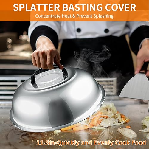 Miniatura 10 de Latiret Blackstone - Kit de accesorios para parrilla, juego de 21 accesorios de parrilla para chef de campamento, accesorios de parrilla con