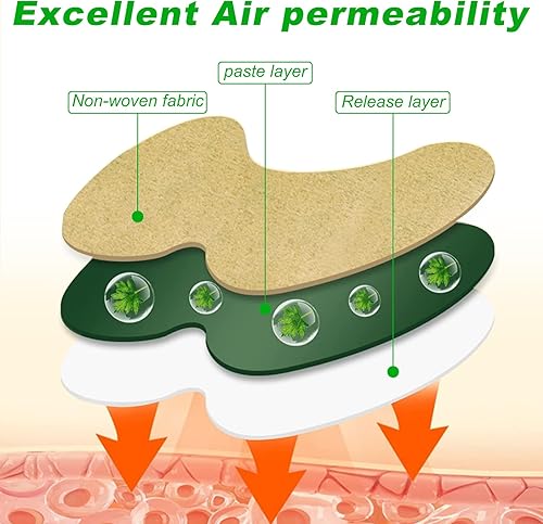 Miniatura 5 de Zuteii 60 parches de rodilla, parches de ajenjo, parche de alivio para rodilla, parche de alivio de hierbas naturales para cuello, hombros,