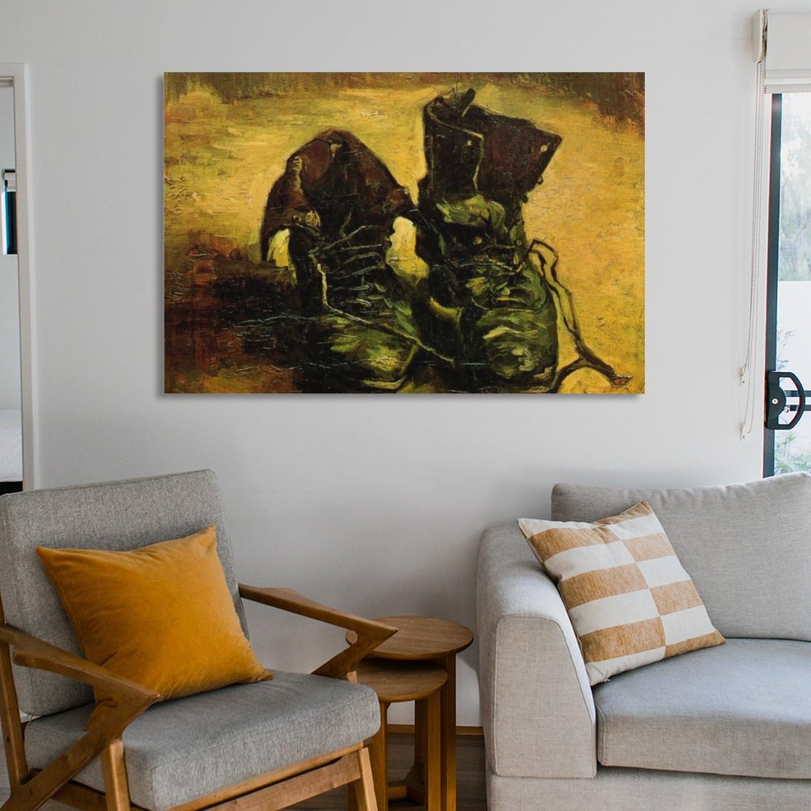 靴の油彩画 フレーム付き　Francfranc 靴の油彩画 フレーム付き Francfranc 靴の油彩画 フレーム付き