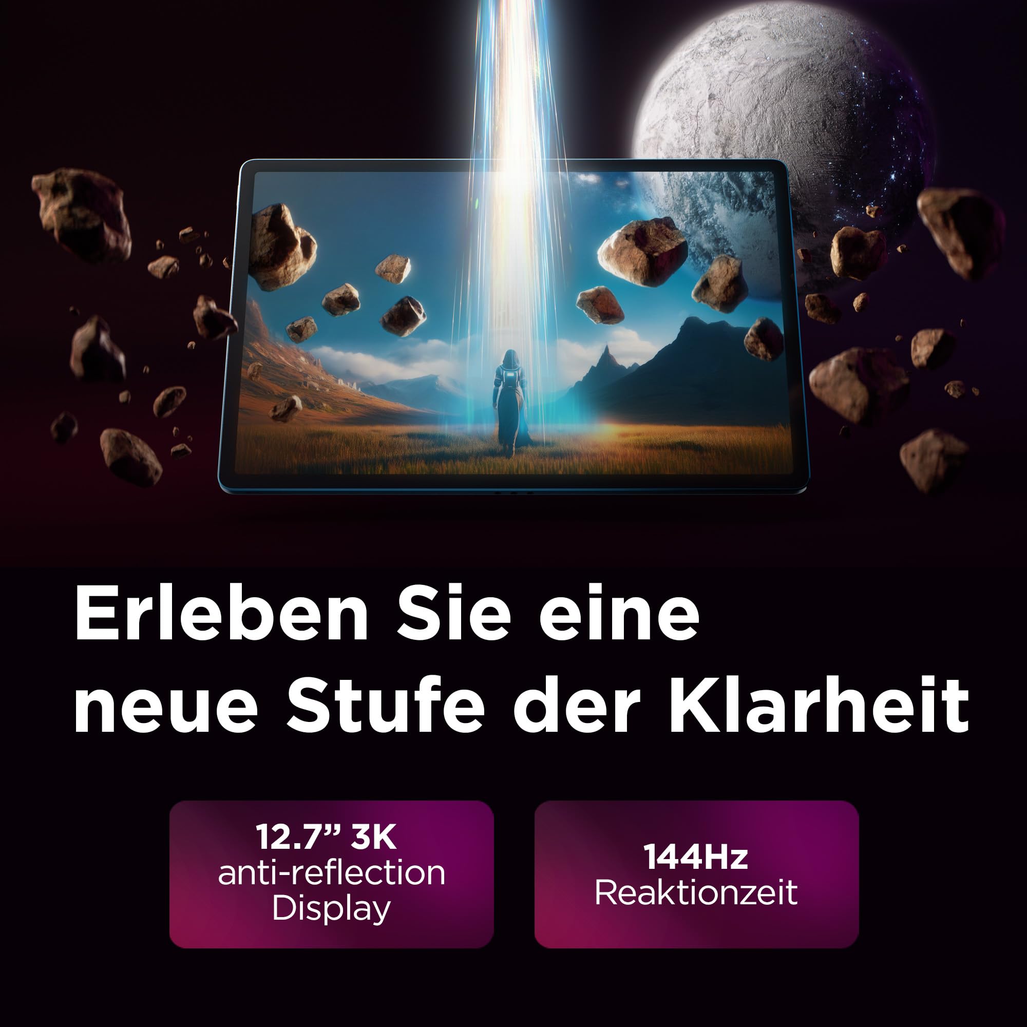 Lenovo Yoga Tab Plus |Tablet | AI | 12.7" | 16GB | 256GB |Android |Seashell | 12.7 Zoll 3K Display | Qualcomm Snapdragon 8 | 16GB RAM | 256GB Speicher | Android 14 | WiFi7 + BT5.4 | Seashell | inkl.Stift