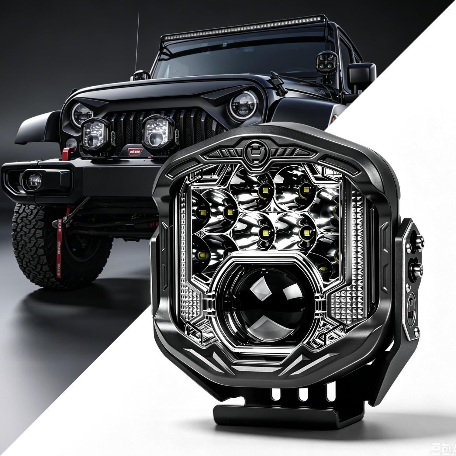 Riasdy 7 Inch Laser Offroad Pod Light