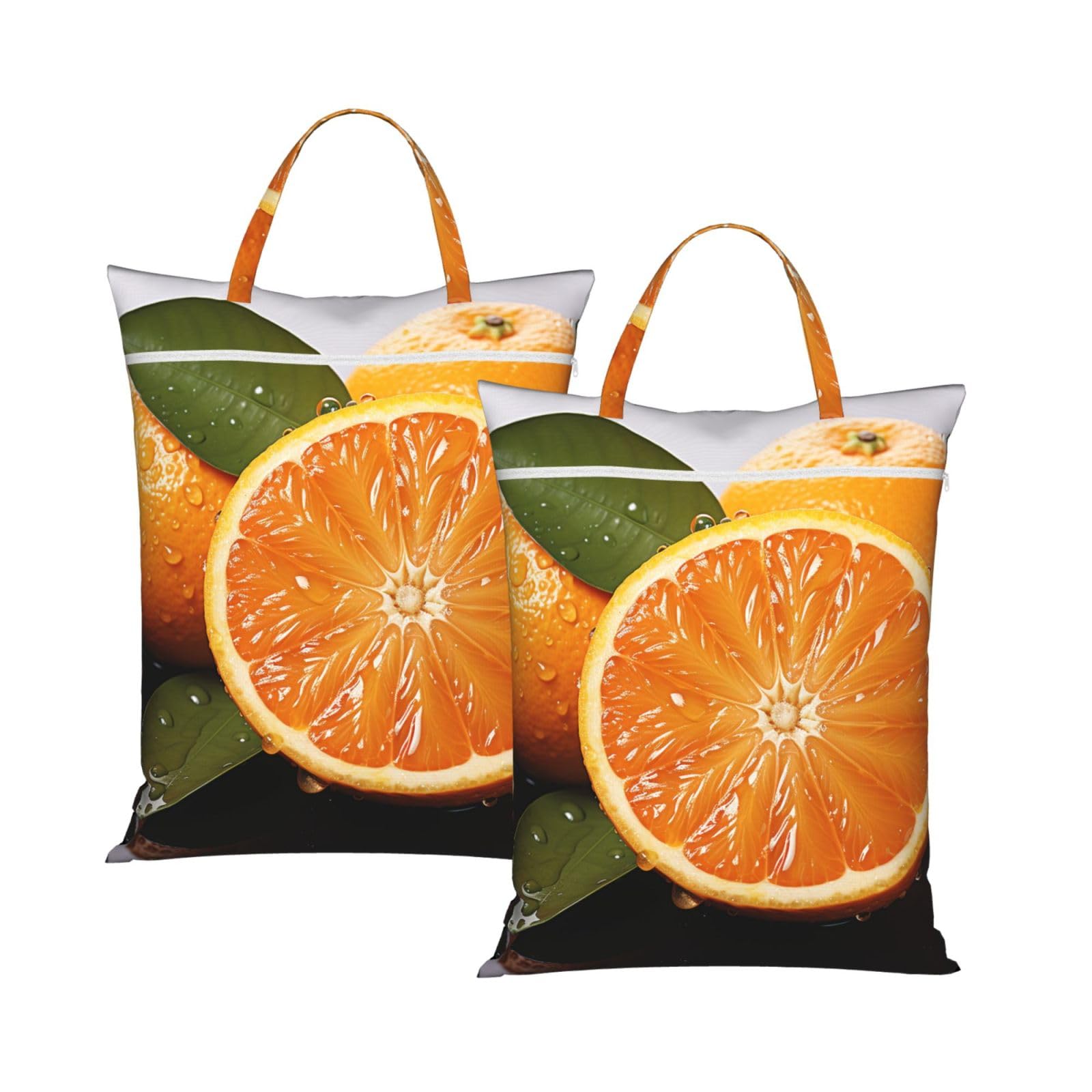 Orange Travel Laundry Bag With Zipper Dirty Clothes Bag Water Resistant Laundry Storage Sack Portable Organizer For Travel Beach School Camping Gym