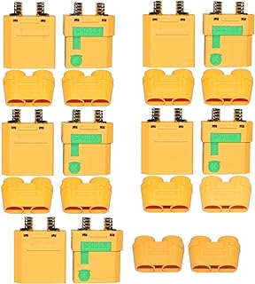 5Pairs XT90S XT90-S XT90 Connectors Anti-Spark Male Female Connector for RC Quadcopter Brushless Motor FPV Drone Lipo Battery ESC and Charger Lead
