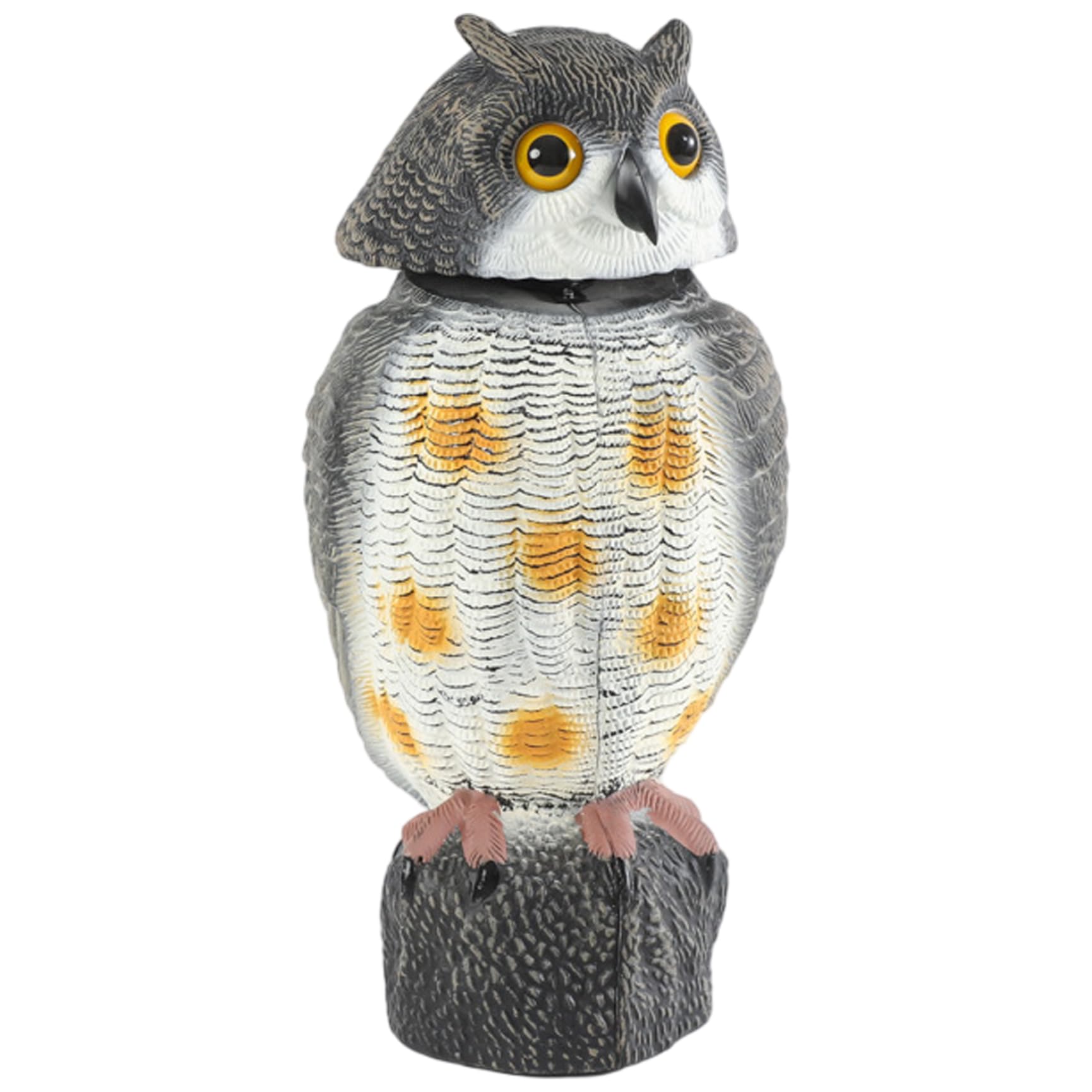 Ahuyentar pájaros con este búho de plástico disuasor para jardín