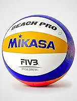Mikasa Bola de Vôlei de Praia Areia Profissional BV550 Beach Pro Tamanho 5 Padrão Oficial FIVB PU Soft Impermeável Resistente Leve Macia Outdoor