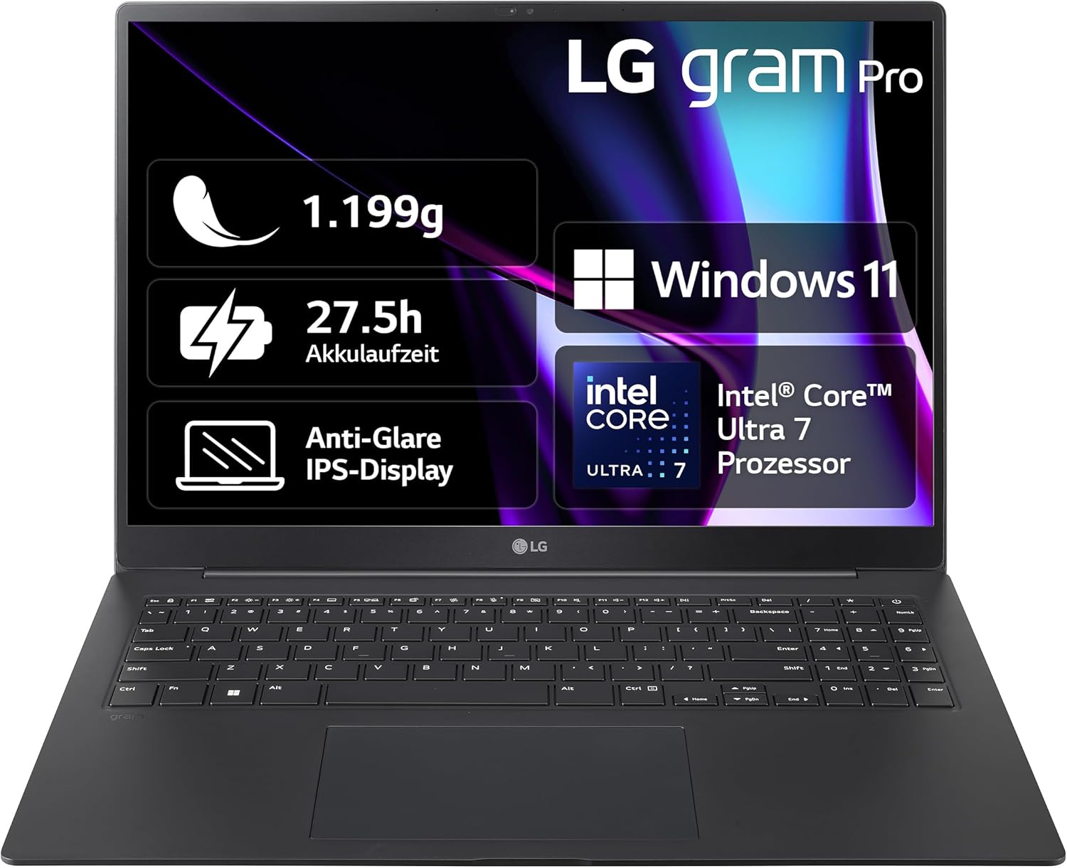 2024 LG gram Pro 16 Zoll Notebook – 1199g Intel Core Ultra7 Laptop (32GB RAM, 2TB Dual SSD, 24,5h Ak… 2024 LG gram Pro 16 Zoll Notebook – 1199g Intel Core Ultra7 Laptop (32GB RAM, 2TB Dual SSD, 24,5h Ak…
