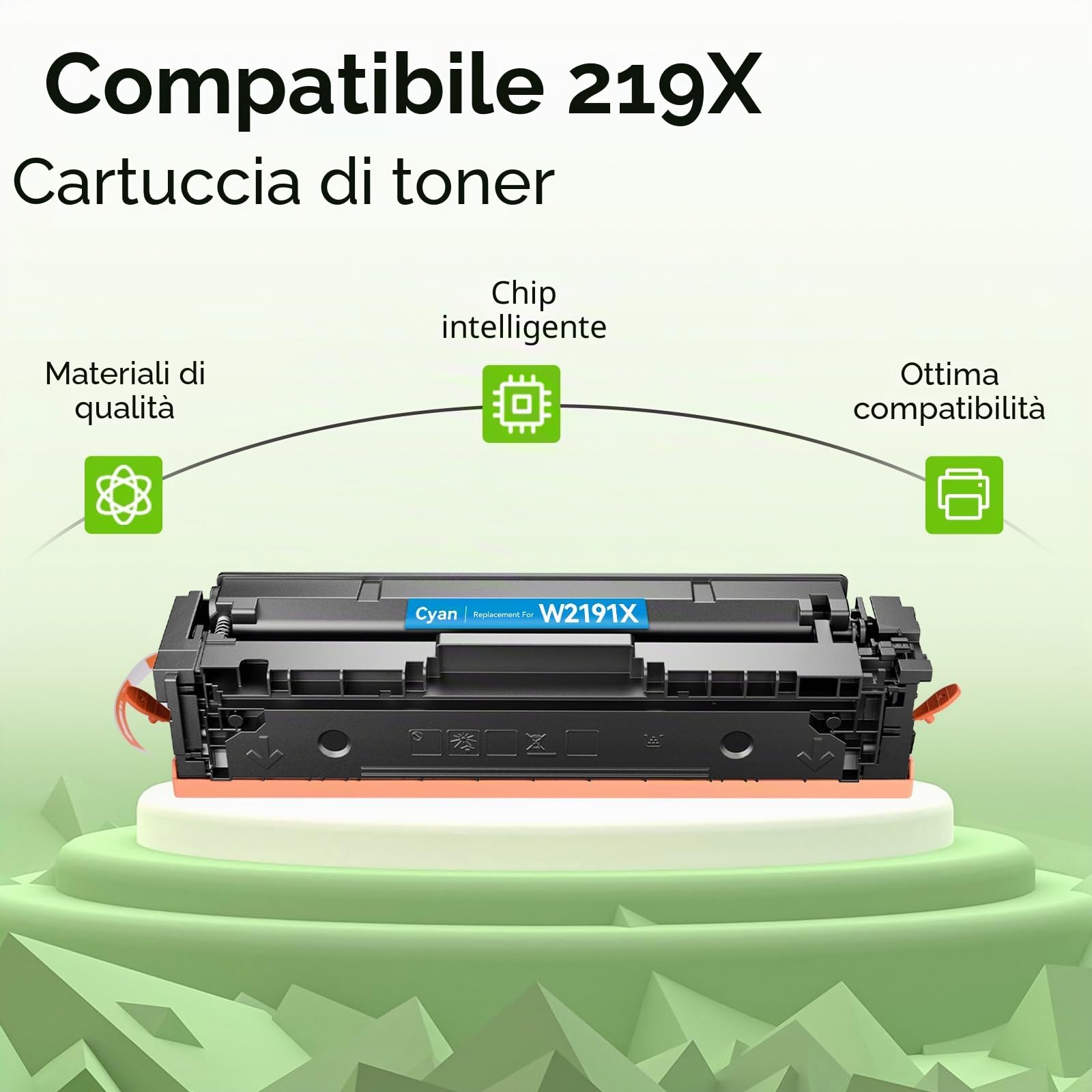 swiss toner 219X con chip Compatibile per MFP 3302FDWG Toner HP 219X 4-Pack | Compatibile per HP Color LaserJet Pro MFP 3302FDWG MFP 3302FDW MFP 3302SDWMFP 3302SDWG MFP 3302FDN MFP 3302FDNG 3202DN 3202DW